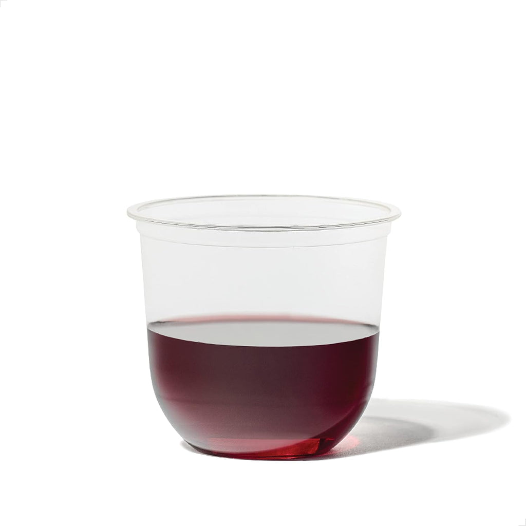 NATURAL Arc - Plant Based Cups 12 oz - Plastic Alternative Cups for Parties, Bachelorettes, Weddings - Recyclable Clear Cold Cups - Set of 1000, 12oz