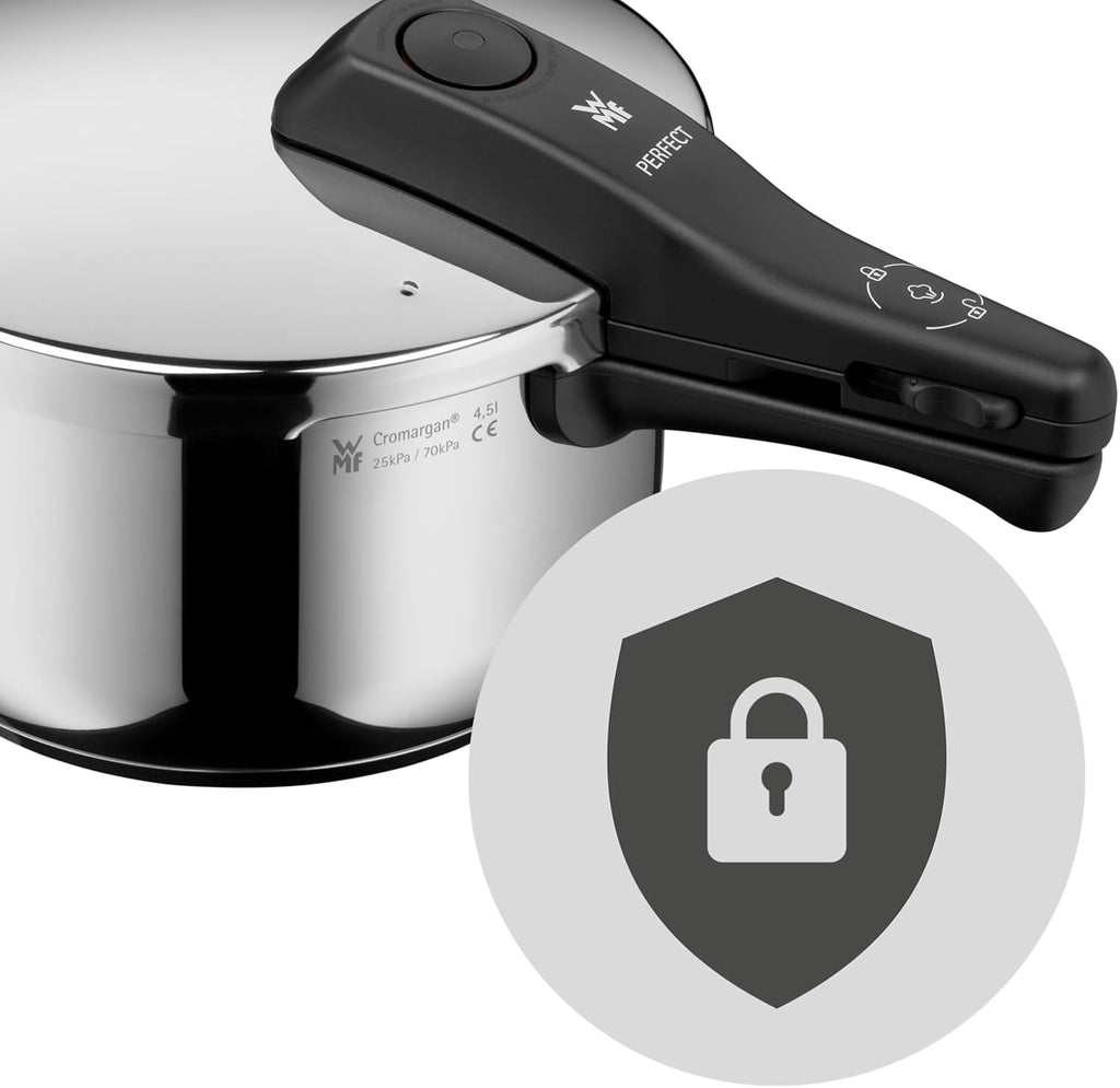 Perfect – Quick Cooker Ø 22 cm Diameter of 8 Litres and a Medium, Cromargan Stainless Steel for Induction