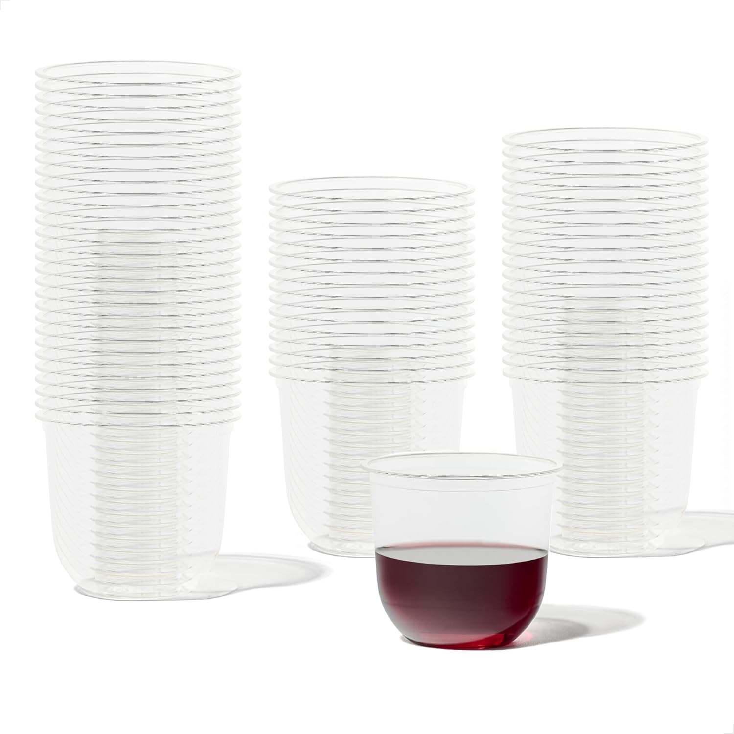 NATURAL Arc - Plant Based Cups 12 oz - Plastic Alternative Cups for Parties, Bachelorettes, Weddings - Recyclable Clear Cold Cups - Set of 1000, 12oz