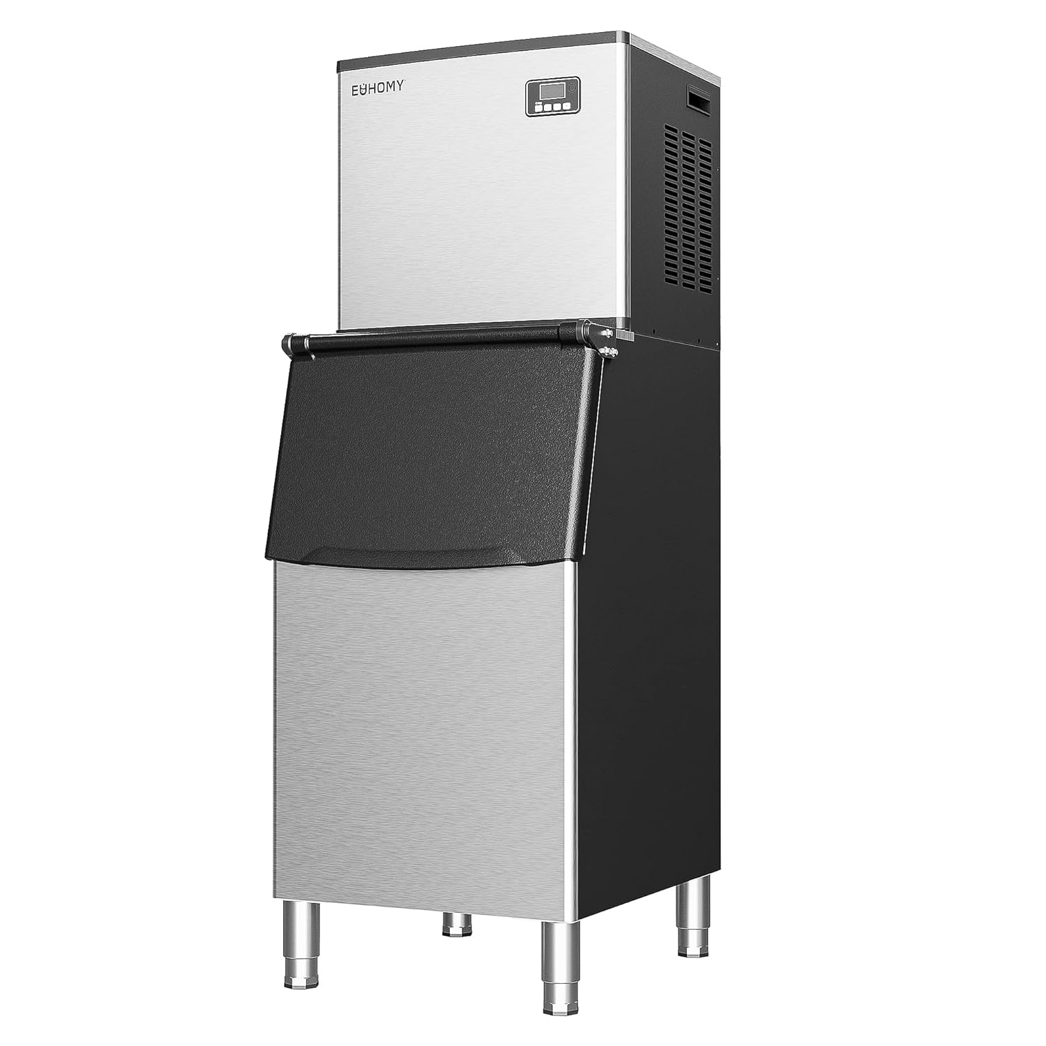 Commercial Ice Maker Machine 400Lbs/24H,ETL Approval, Industrial Ice Machine, 250Lbs Storage, Ice Ready in 11-20min, Stainless Steel Ice Maker for Bar/Cafe/Restaurant/Business